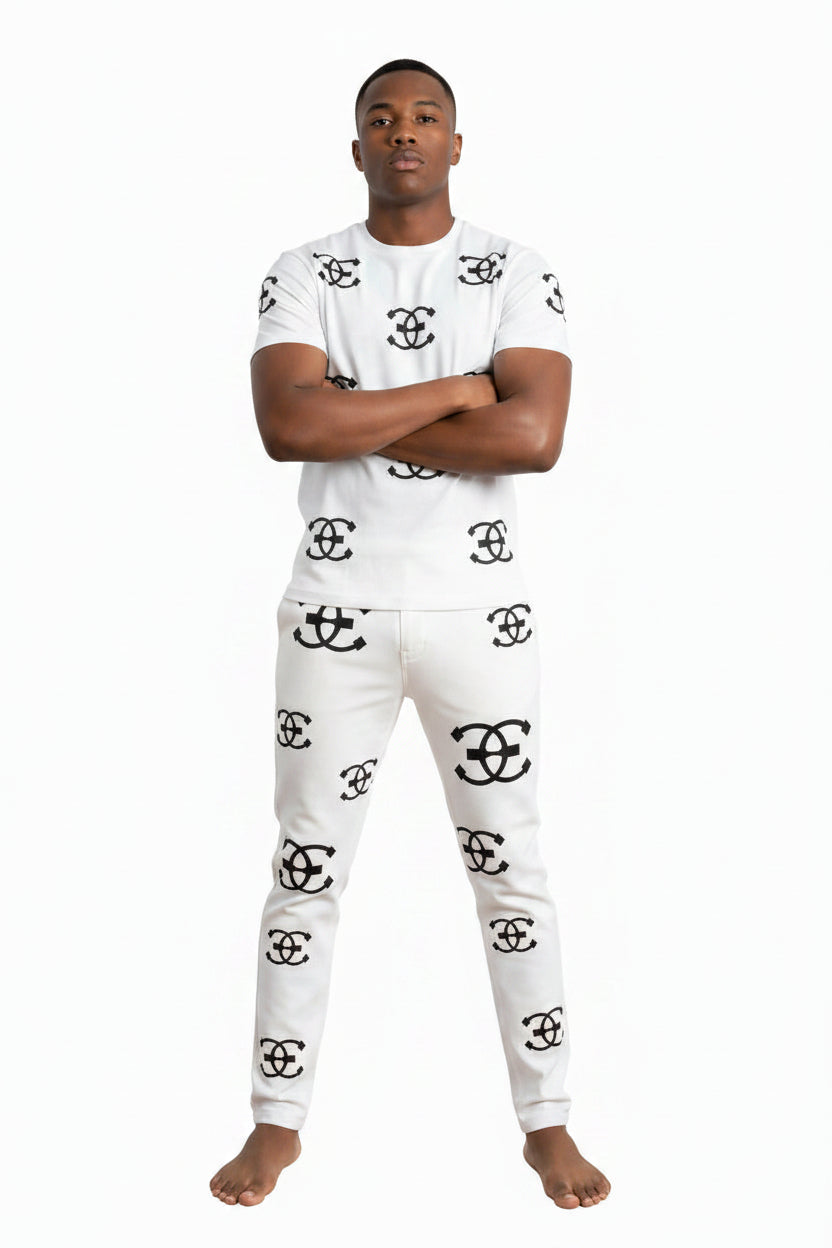 Slim Fit white pants