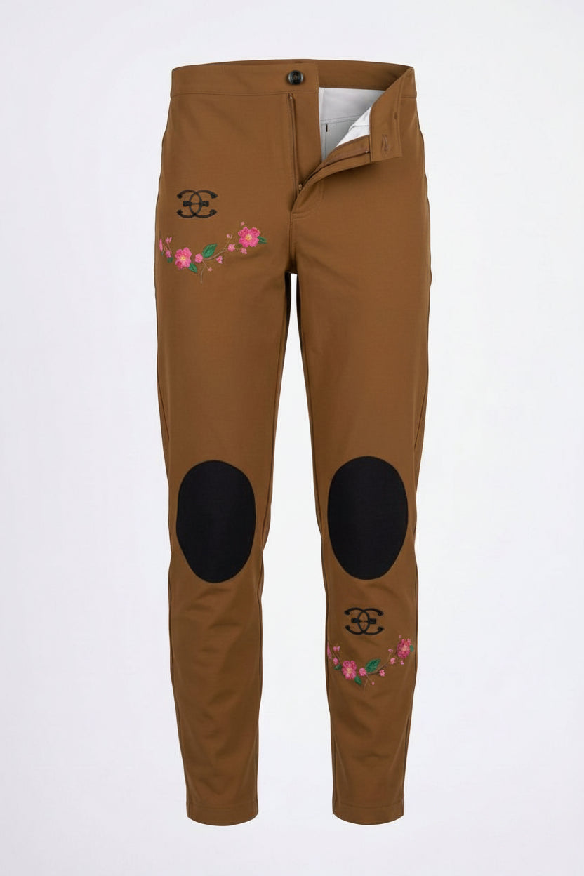 Velvet knees pants