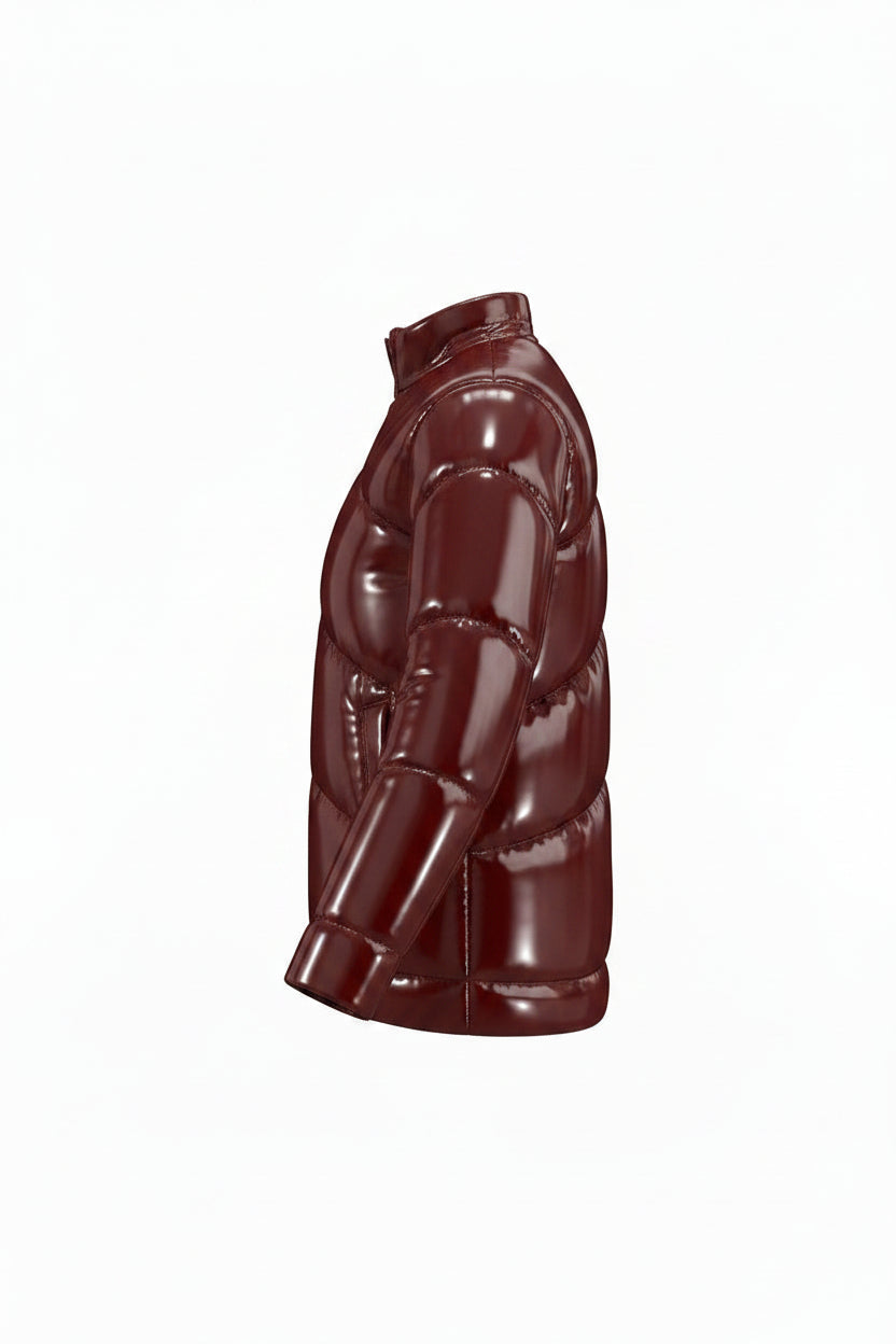 Leaf lines Maroon Jacket
