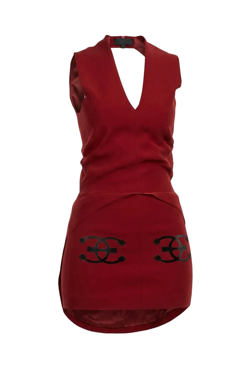 Matt Red Dress