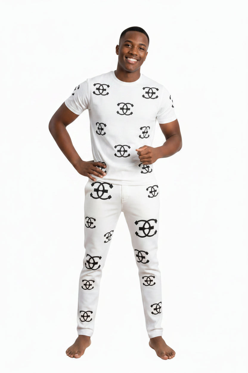 Slim Fit white pants