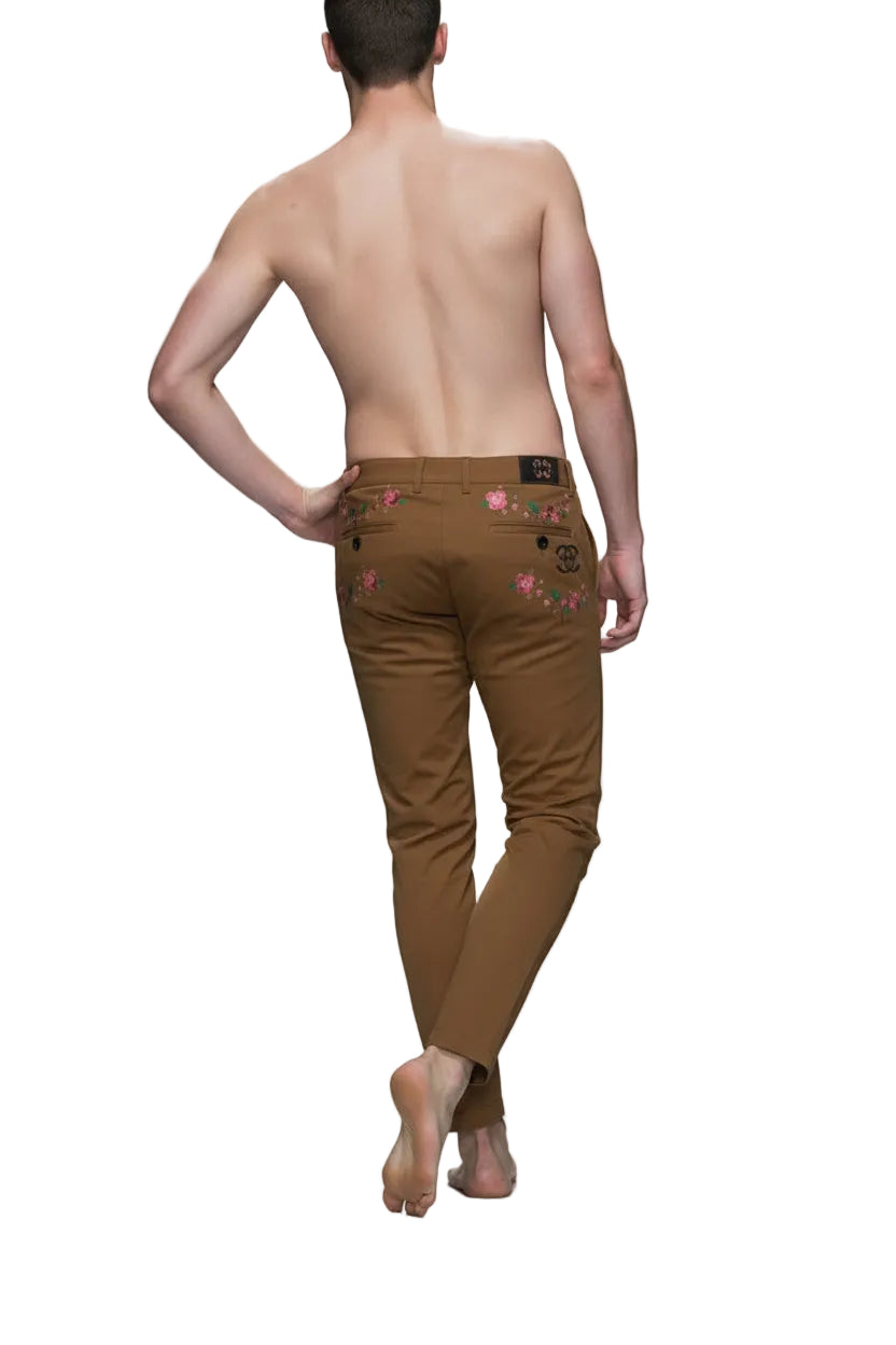 Velvet knees pants