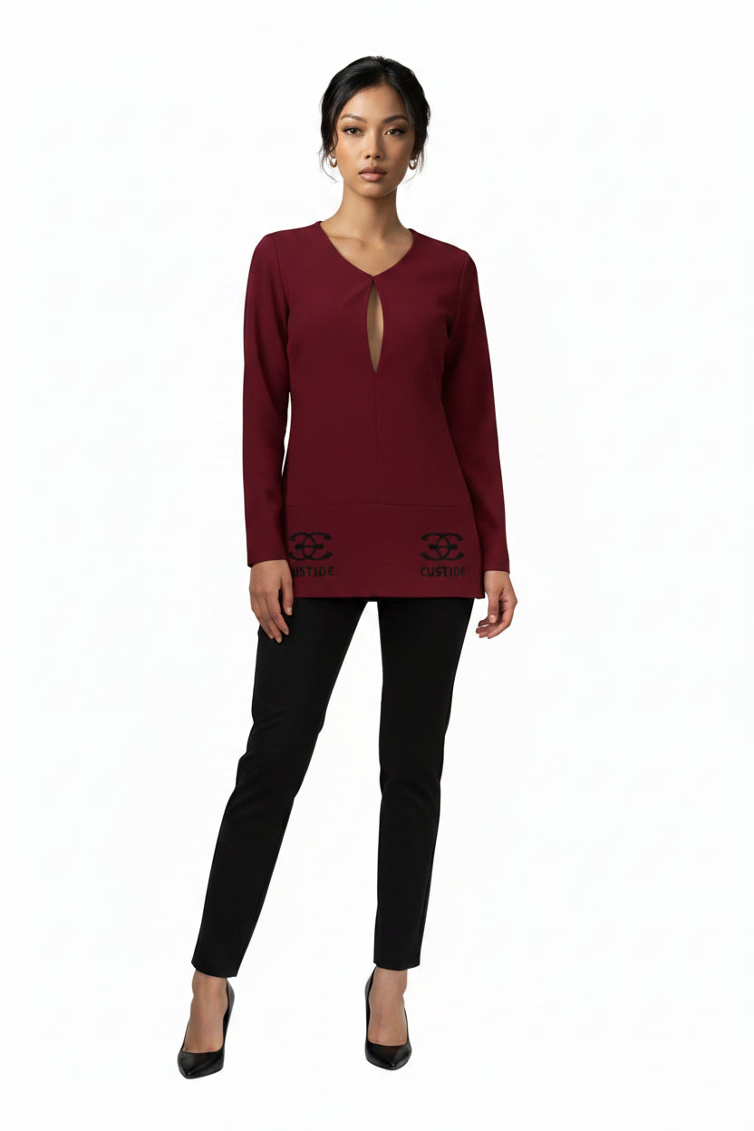 Maroon blouse