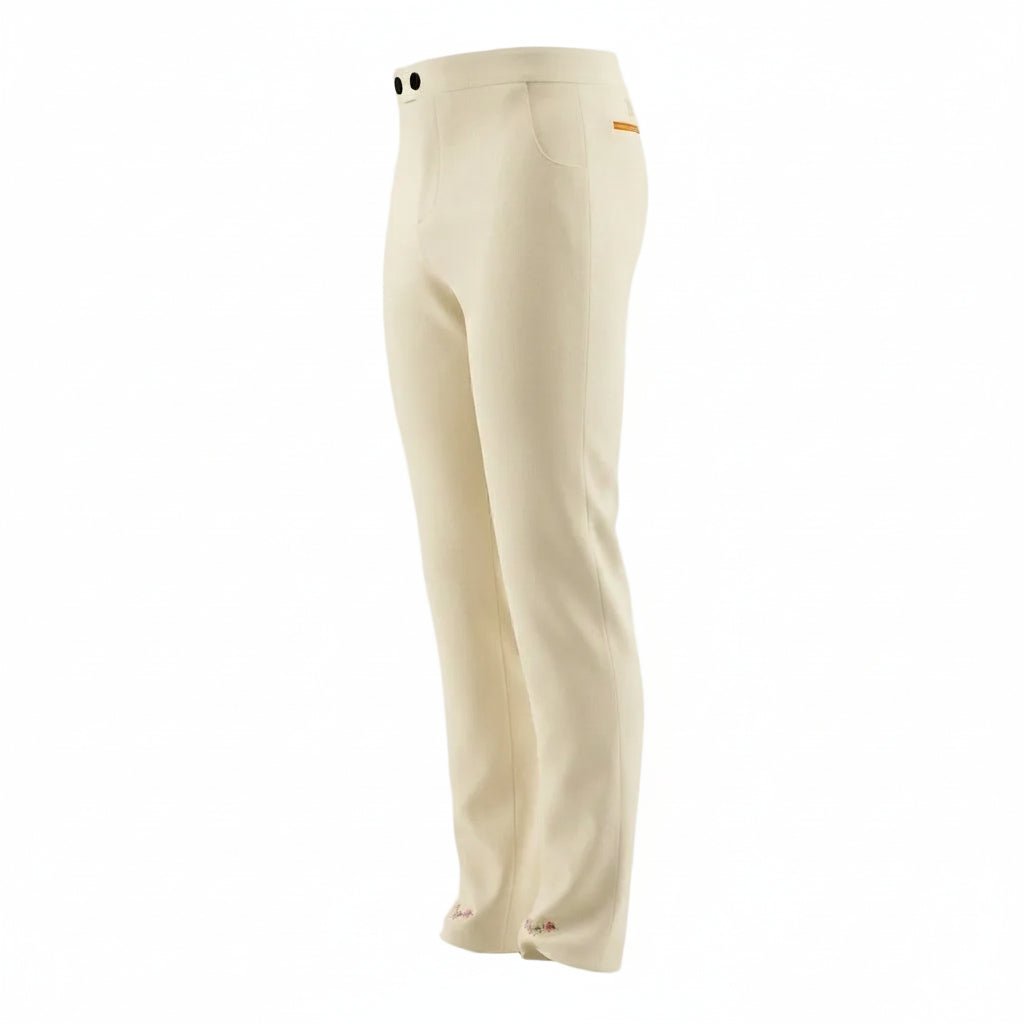 Slim Fit Beige Pants