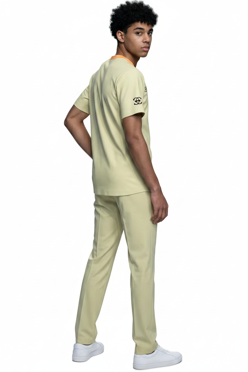 Round neck casual T-shirt