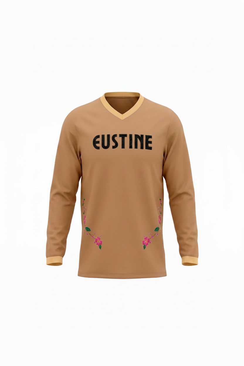 Long sleeve light brown shirt