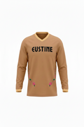 Long sleeve light brown shirt