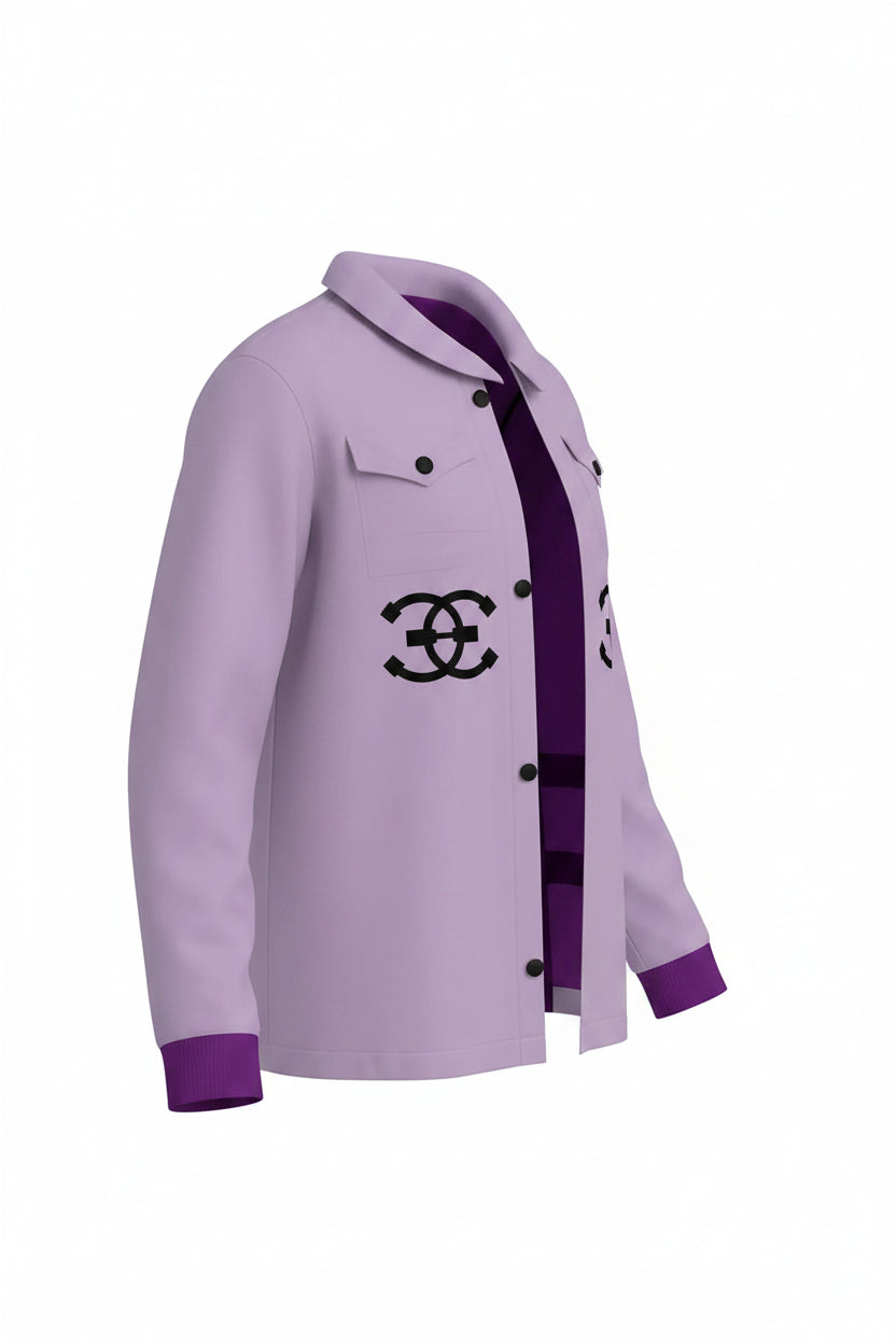 Dusty purple roundneck Jacket