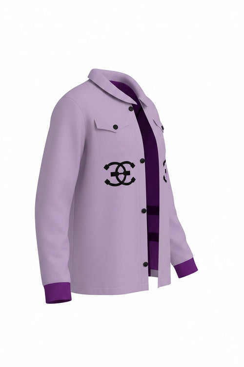 Dusty purple roundneck Jacket
