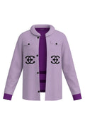 Dusty purple roundneck Jacket