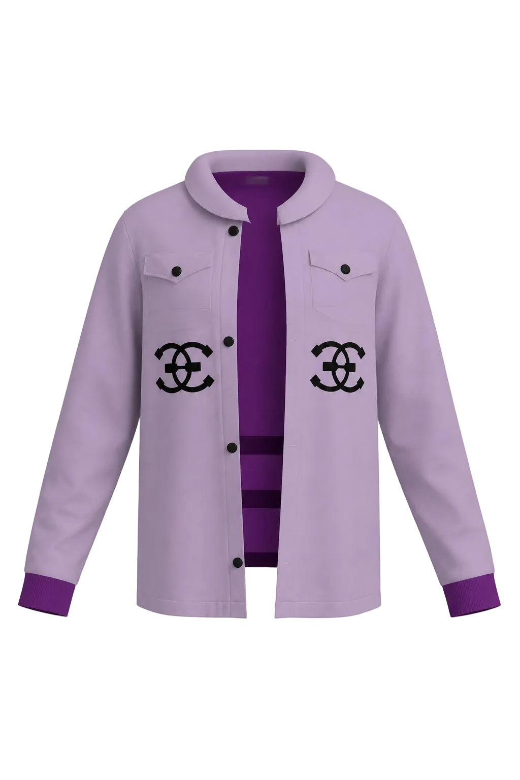 Dusty purple roundneck Jacket