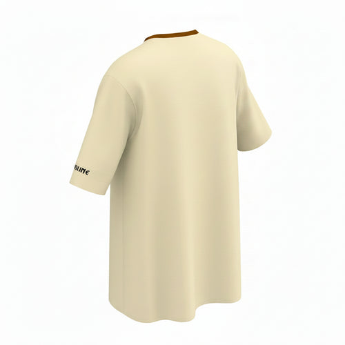 Beige round neck t-shirt