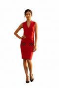 Matt Red Dress