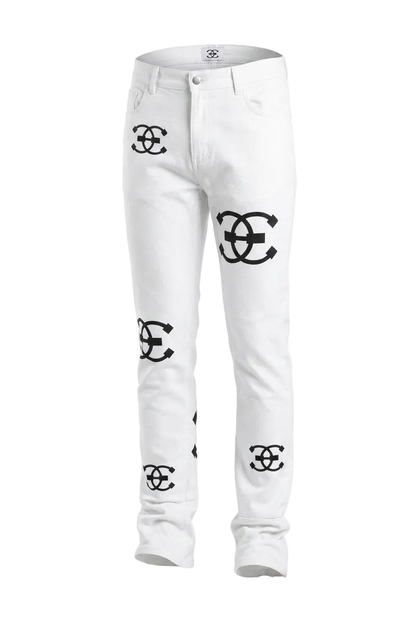 Slim Fit white pants