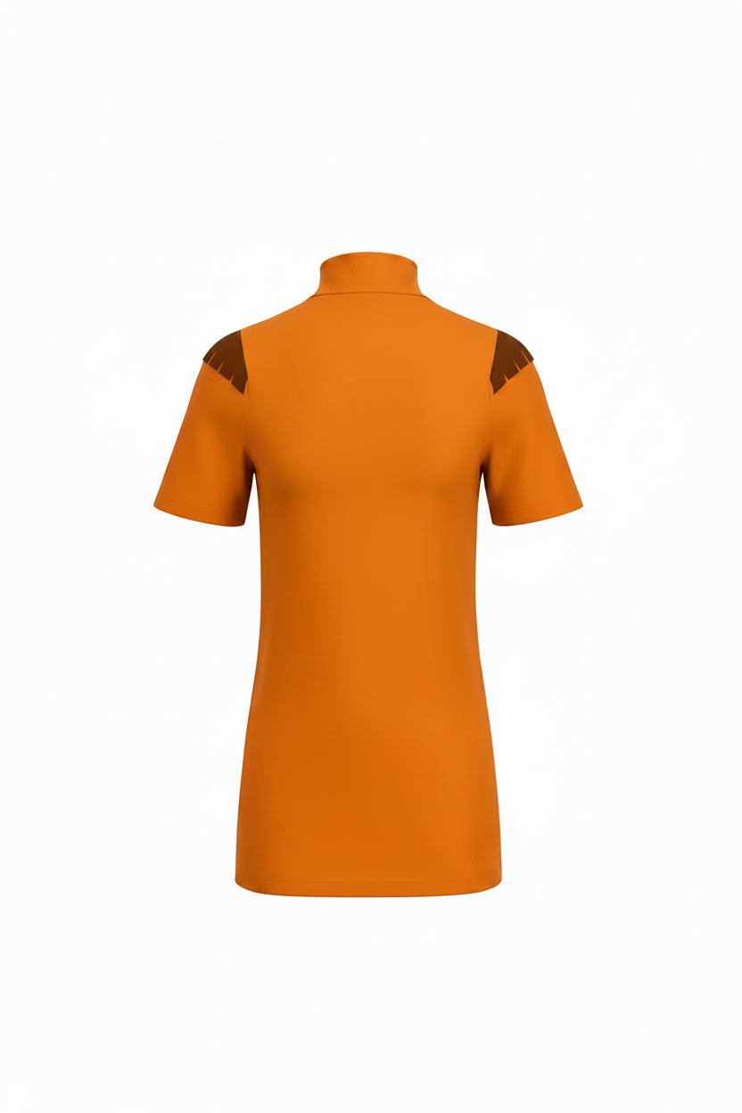Turtle neck flaps t-shirt