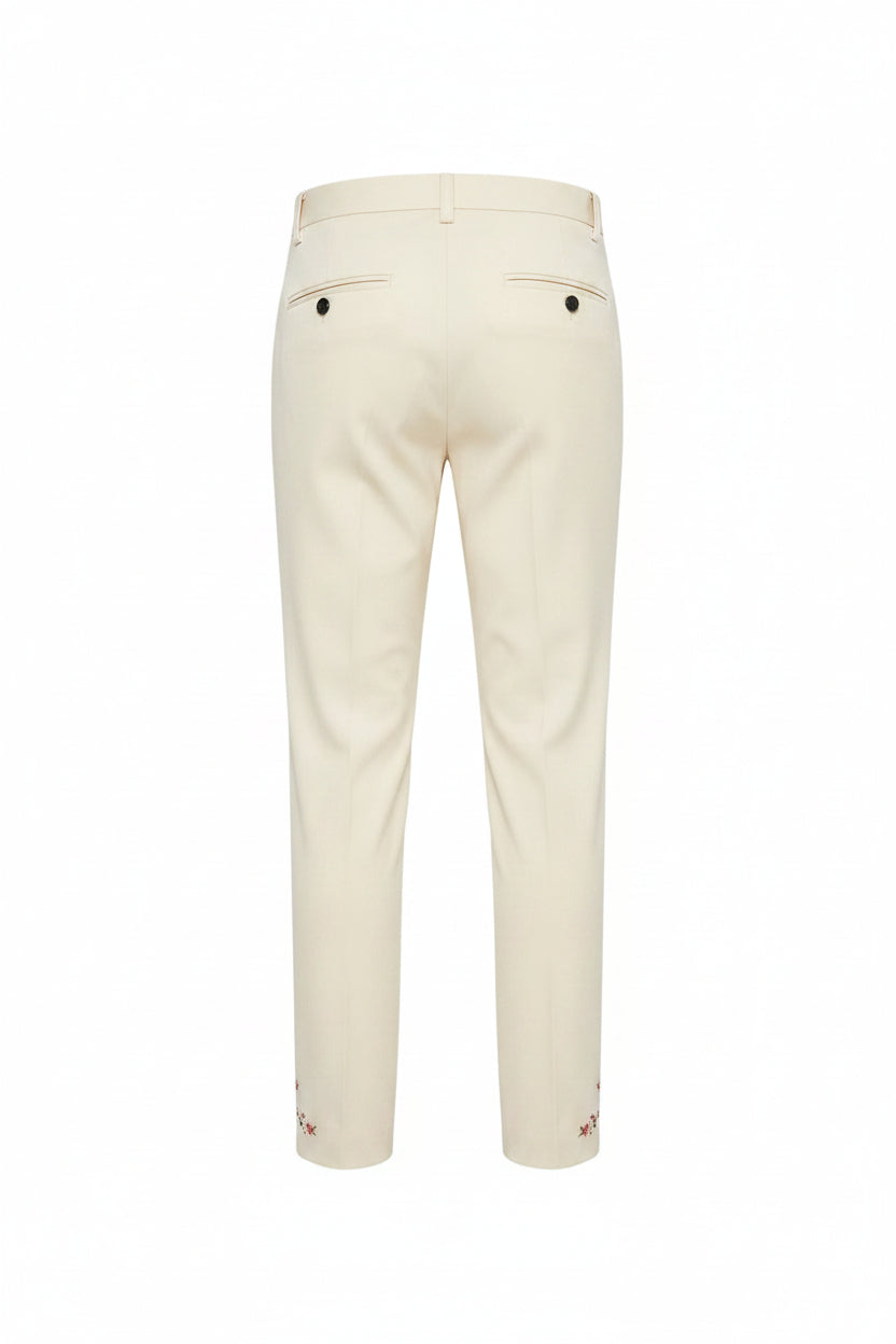 Slim Fit Beige Pants
