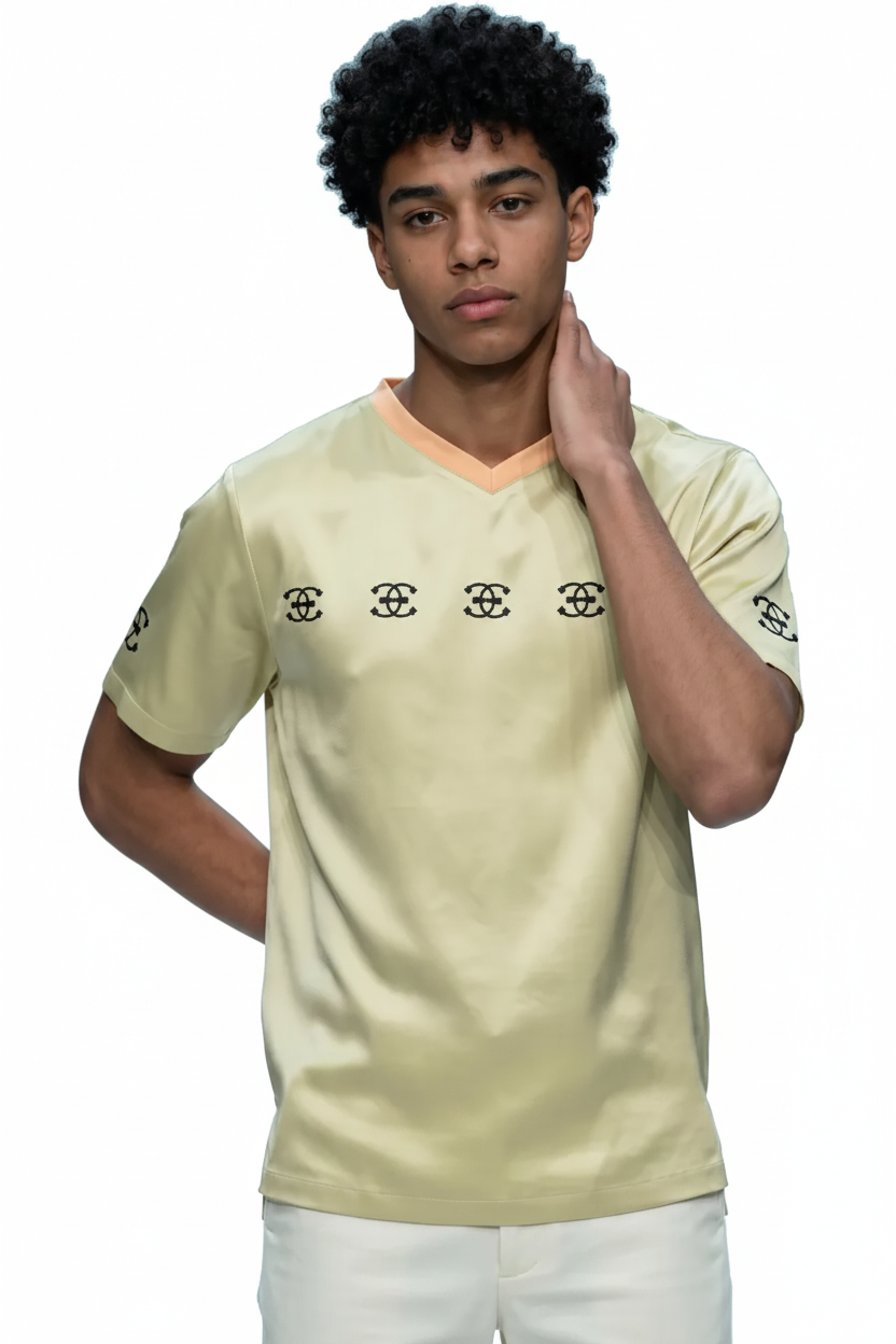 Round neck casual T-shirt