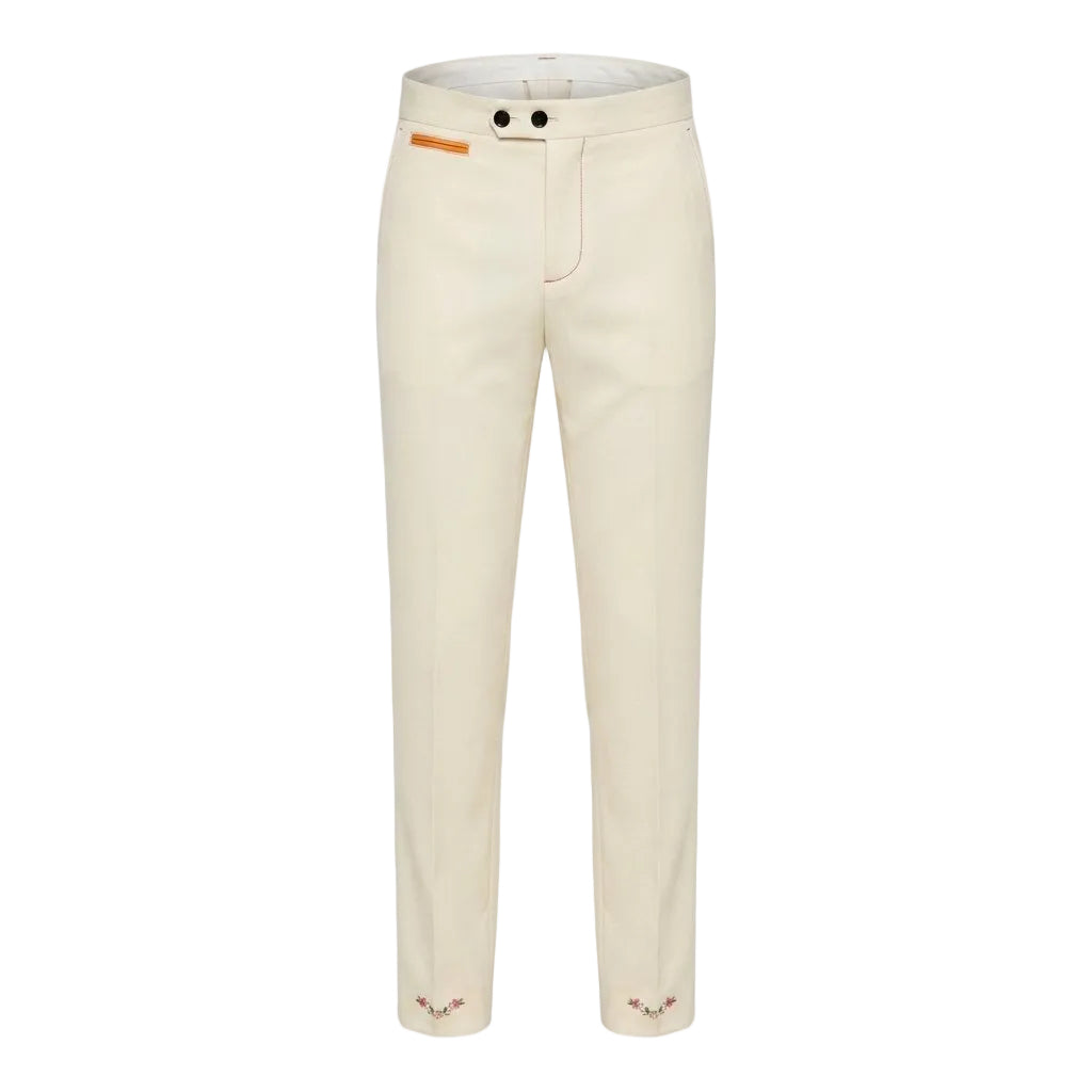 Slim Fit Beige Pants